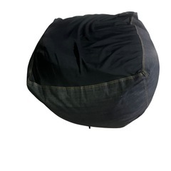 【ジ1220-07】体にフィットするソファ❗️デニムデザインビーズソファの画像