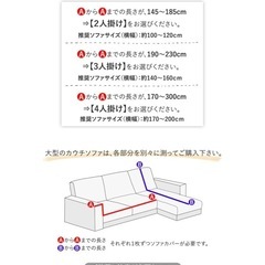 ソファーカバー　２人掛け　　ネイビーの画像