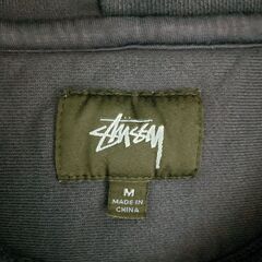STUSSY Stock Logo Crew Hoodie Navyの画像