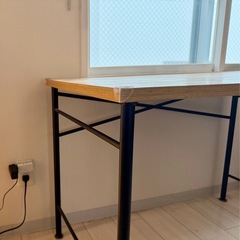 パソコンデスク 天然木 ロウヤの画像