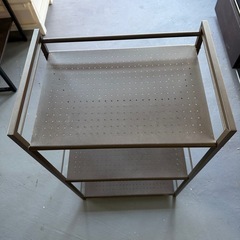 ニトリ ワゴンバリオ 茶色の画像