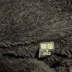 ユニクロ フリースジャケット レディース Sサイズ ブラックの画像