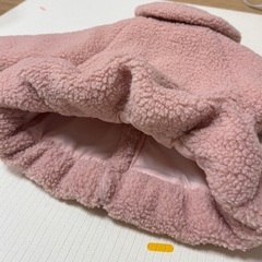 moujonjon ムージョンジョン ボアジャケット コート アウター 90　女の子 ベビーの画像