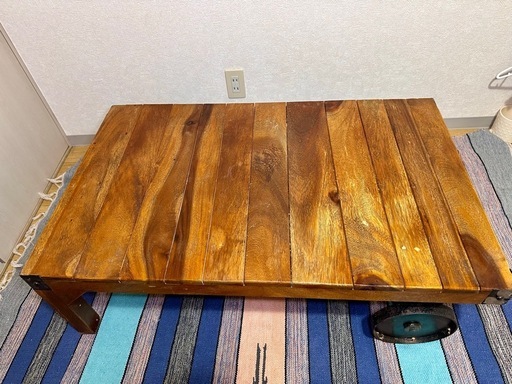 あげます! 東谷 トロリーテーブル106×66×33 ローテーブル TTF-116