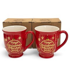 東京クリスマスマーケット2025 マグカップ 2個セット ペア 2こ 赤の画像