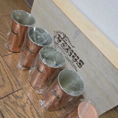 VENUS ビーナス 銅製 タンブラー 5個 ハンマード仕上げ グラス クッパーの画像