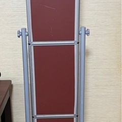キャスター付き 全身ミラー／姿見 の画像