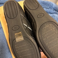 キルティング　バレエシューズ　24.5センチほどの画像