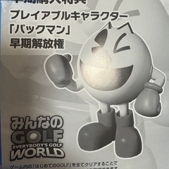 受取決定　
みんなのゴルフ　ワールド　中古　PS5の画像