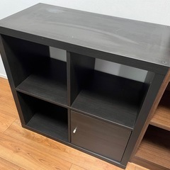 ブラックキューブボックス2段　の画像