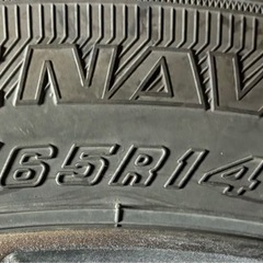 155/65R14 グッドイヤースタッドレスタイヤホイールセット 2021年製造 4本の画像