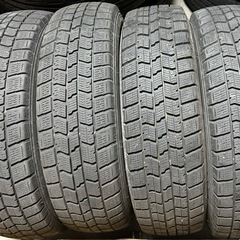 155/65R14 グッドイヤースタッドレスタイヤホイールセット 2021年製造 4本の画像