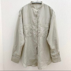 【LOWRYS FARM】シルキー シアー ロング シャツ 長袖の画像