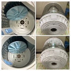 東芝全自動洗濯機 2019年製　7kg 洗濯槽分解洗浄済 3ヶ月保証付　AW-7G8の画像