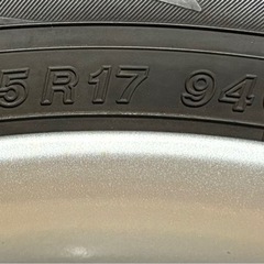 215/55R17 ヨコハマIG70 スタッドレスタイヤ 210系クラウンハイブリッド純正ホイールセット4本 2021年製造の画像