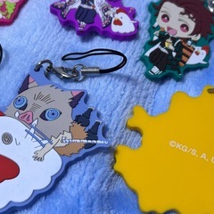 鬼滅の刃キーホルダーからあげクンとのコラボ♪9点まとめ売り♪の画像