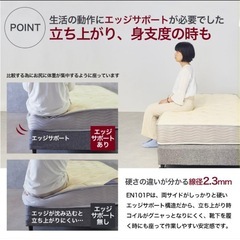 使用期間1ヶ月半　セミダブルマットレス✖️2の画像