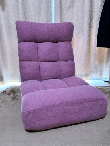 最終値下げ！リクライニングソファ　座椅子　1人用 最終値下げ》ニトリつながるハイバック座椅子ピンク1人掛けソファ