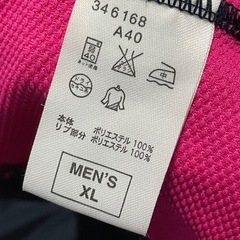 Nike XL トレーニングウェア ラグランTシャツ ブラック×ピンクの画像