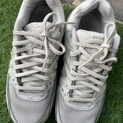 ナイキ NIKE AIR MAX COMMAND スニーカー シューズ ローカット レースアップ ロゴ 刺繍 22.5cm グレー の画像