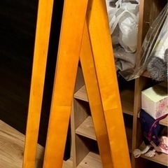 木製 コートハンガー／ハンガーラック ナチュラル・高級感ありの画像