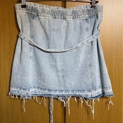レディース　デニムビスチェ しまむらの画像