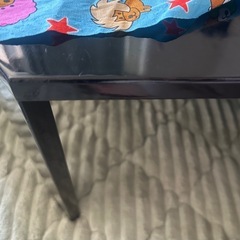 ニトリ　折りたたみテーブル　ブラックの画像