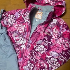 女の子スキーウェア上下セット　120㎝の画像