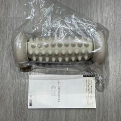 足ツボ 足つぼ マッサージローラー フットローラー 足裏 青竹踏み ストレッチ ツボ押し くすみカラー オフホワイトの画像