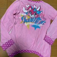 130センチ　女の子ロンT子供服の画像