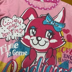 130センチ　女の子ロンT子供服の画像