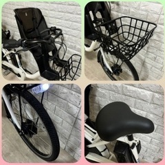 ✨美品✨BRIDGESTONE 電動アシスト自転車bikke ビッケモブdd 3人乗り対応 　内装3段変速✨室内保管✨完成車配送✨001の画像