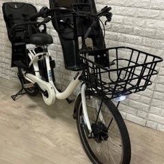 ✨美品✨BRIDGESTONE 電動アシスト自転車bikke ビッケモブdd 3人乗り対応 　内装3段変速✨室内保管✨完成車配送✨001の画像