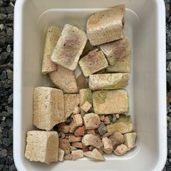 ベージュ、ピンク系　アンティークレンガの画像