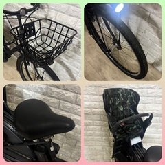 🌸ブリヂストン 電動自転車 HYDEE.Ⅱ新基準 子供のせ大容量8.7Ah☆完成車配送☆美品☆室内保管☆010の画像