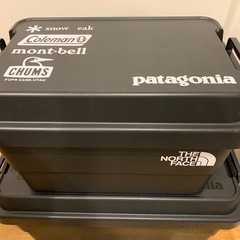 無印　頑丈ボックス　ステッカー貼り付け　特大　大　セット　の画像