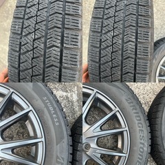 中古ホイール＆タイヤセット 155/65/r14冬用タイヤ（ノーパンクタイヤ）の画像