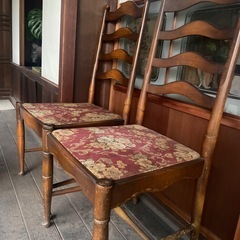 【決定】
椅子　アンティーク　 2脚の画像