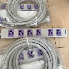  パナソニック ハーネス用OAタップ 抜止6コ口 パープル 5mの画像