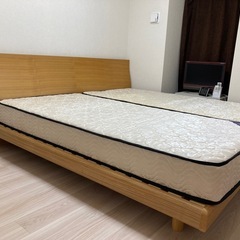 【値引きあり】シングルベッドフレーム2個セット（マットレスももらっていただけるなら値引きします！）の画像