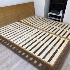 【値引きあり】シングルベッドフレーム2個セット（マットレスももらっていただけるなら値引きします！）の画像
