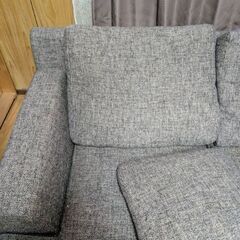 3人掛けソファ　グレー　の画像