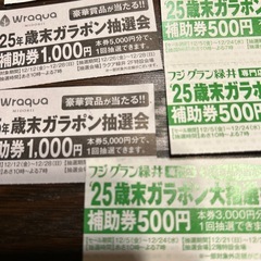 フジグラン緑井ガラポン抽選券5000円分の画像