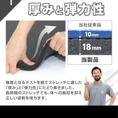 ヨガマット厚手18mmの画像