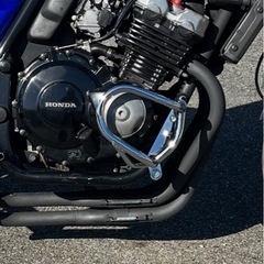 PrettyRacing製 エンジンガード CB400SF NC31 メッキ の画像