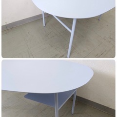 【美品・使用半年】unico ウニコ SOOD スード ローテーブル W900 3.3万 ミスティブルー センターテーブル コーヒーテーブル アイアンの画像