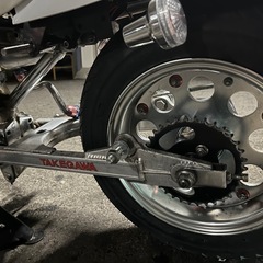 モンキー リア武川16cmスイングアーム 3.5Jホイール ハブ フルセットの画像