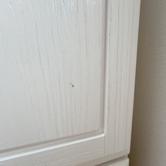 ホワイト系の洋服タンス　ワードローブ　衣類収納　タンス の画像
