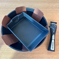 IH持ち手が外せるフライパン4点セットの画像