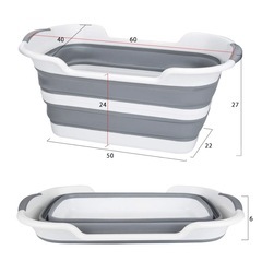 折りたたみ桶（バケツ）の画像